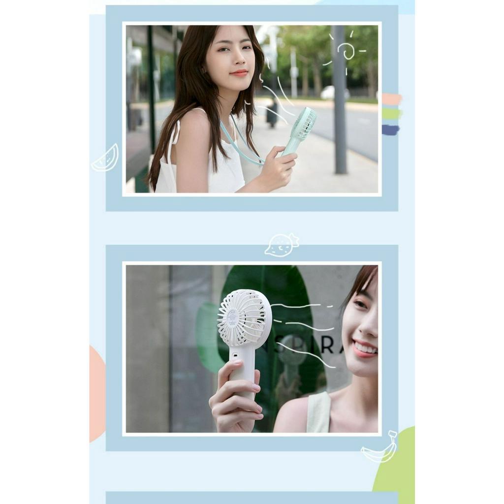 CHÍNH HÃNG-BH 12 THÁNG Quạt sạc tích điện mini cầm tay/đặt bàn YOOBAO F3 6000 mAh có thể chạy 15 giờ liên tục