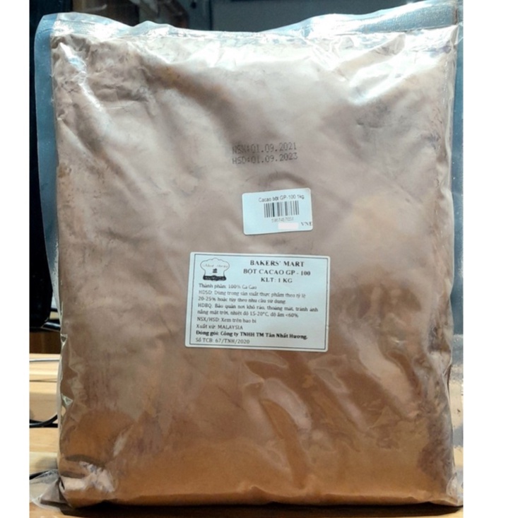 Bột cacao GP-100 xuất xứ Malaysia 500g/1kg