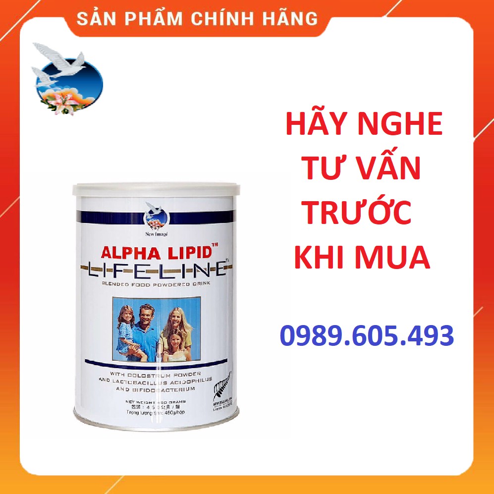 Sữa Alpha Lipid Lifeline 450g, alpha lipid lifeline chính hãng của New Zealand