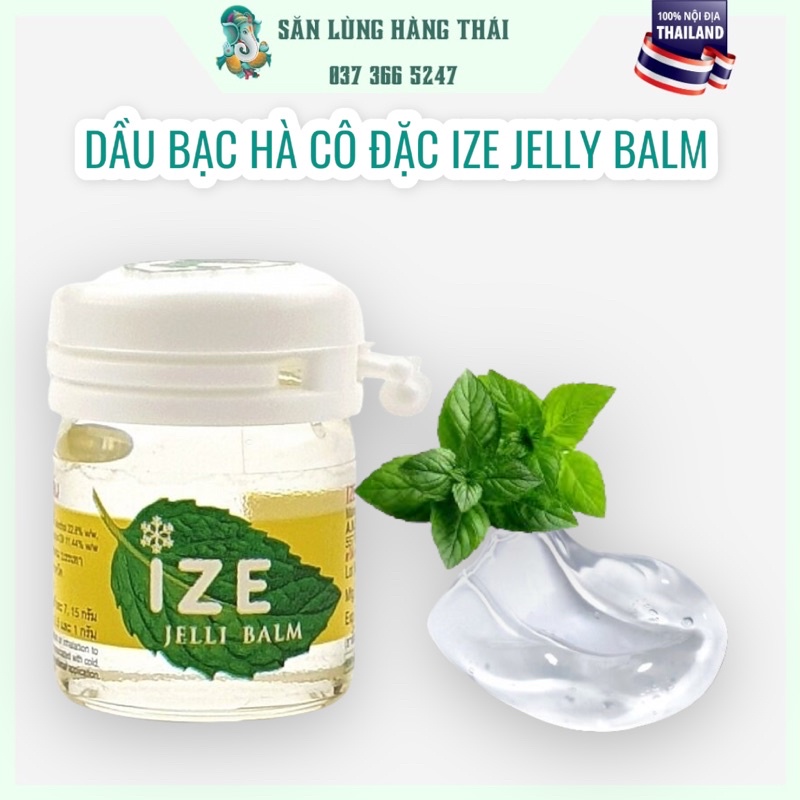 Dầu Gió Hít Thông Mũi Bạc Hà - Ize Jelli Balm - Thái Lan