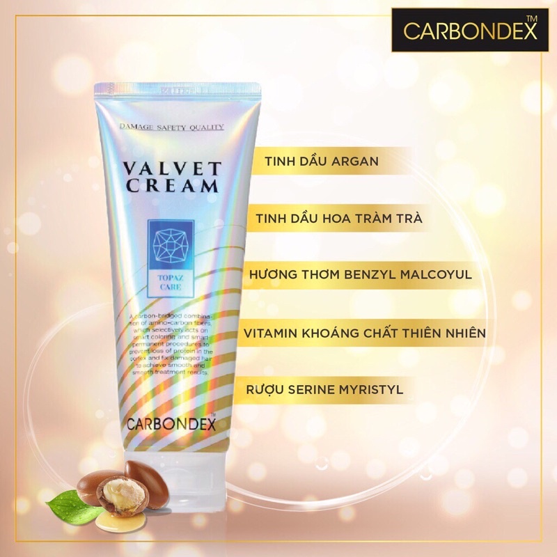 Xả khô Cabondex Valvet Cream 200ml