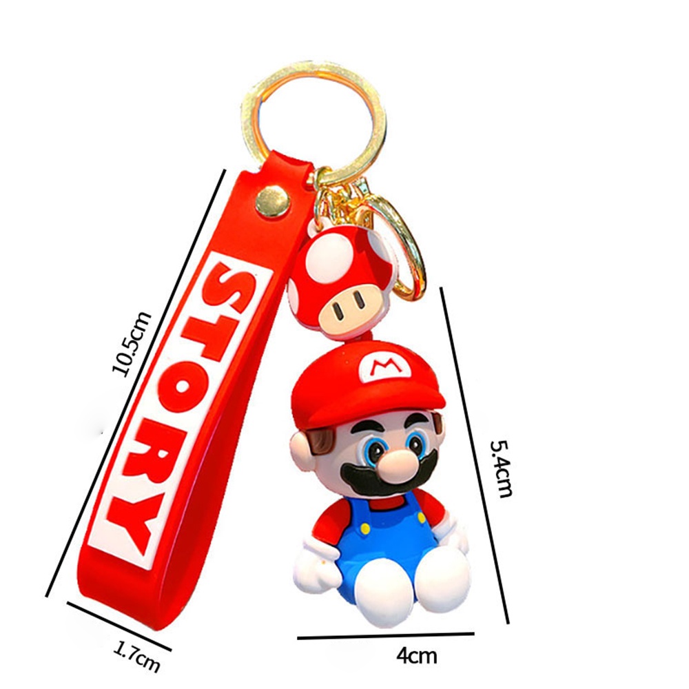 Móc Khóa Hình Hoạt Hình Mario Xinh Xắn