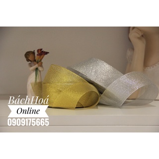 Ruy băng kim tuyến 4cm - 2cm - 1cm