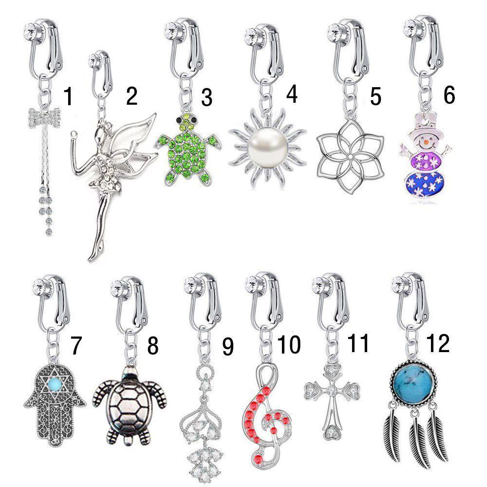 Khuyên Rốn Dạng Kẹp Không Cần Xỏ Khuyên Thời Trang