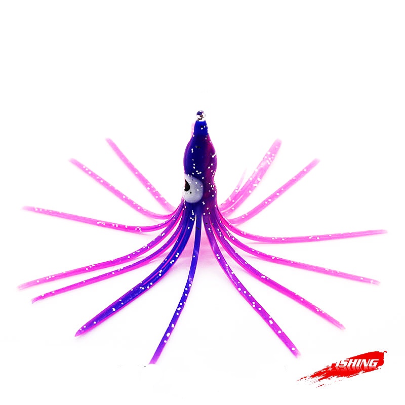 Bộ 5 Mồi Câu Cá Hình Bạch Tuộc Kích Thước 12cm / 4g