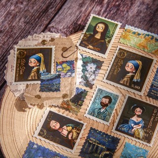 Sticker Con Tem Phong Cách Cổ Điển