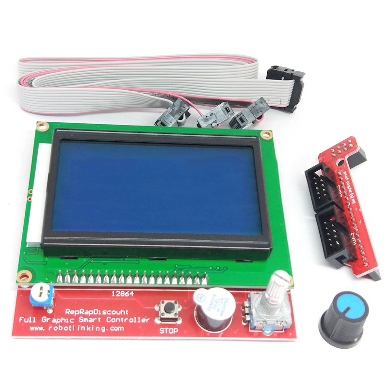 Bảng điều khiển RAMPS1.4 LCD 12864 Máy in 3D Bộ điều khiển thông minh Màn hình LCD cho máy in 3D