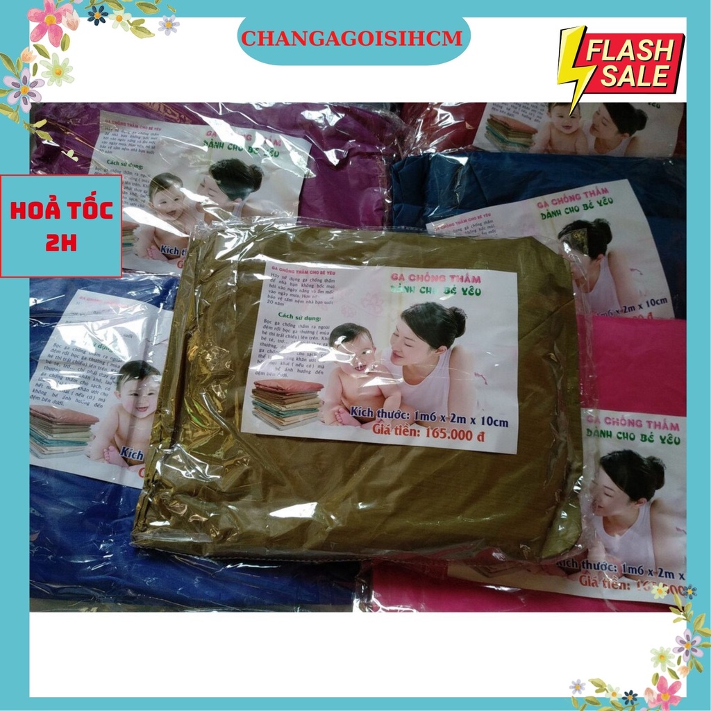 Ga chống thấm màu Trơn đệm dày 10,20,30cm,đủ kích thước