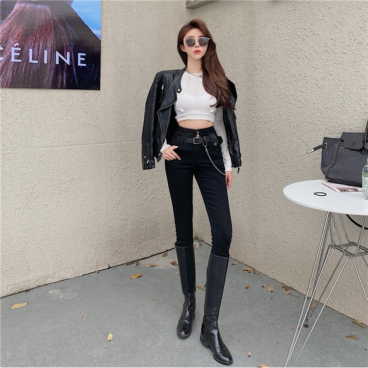 QUẦN JEANS ÔM THỜI TRANG NỮ