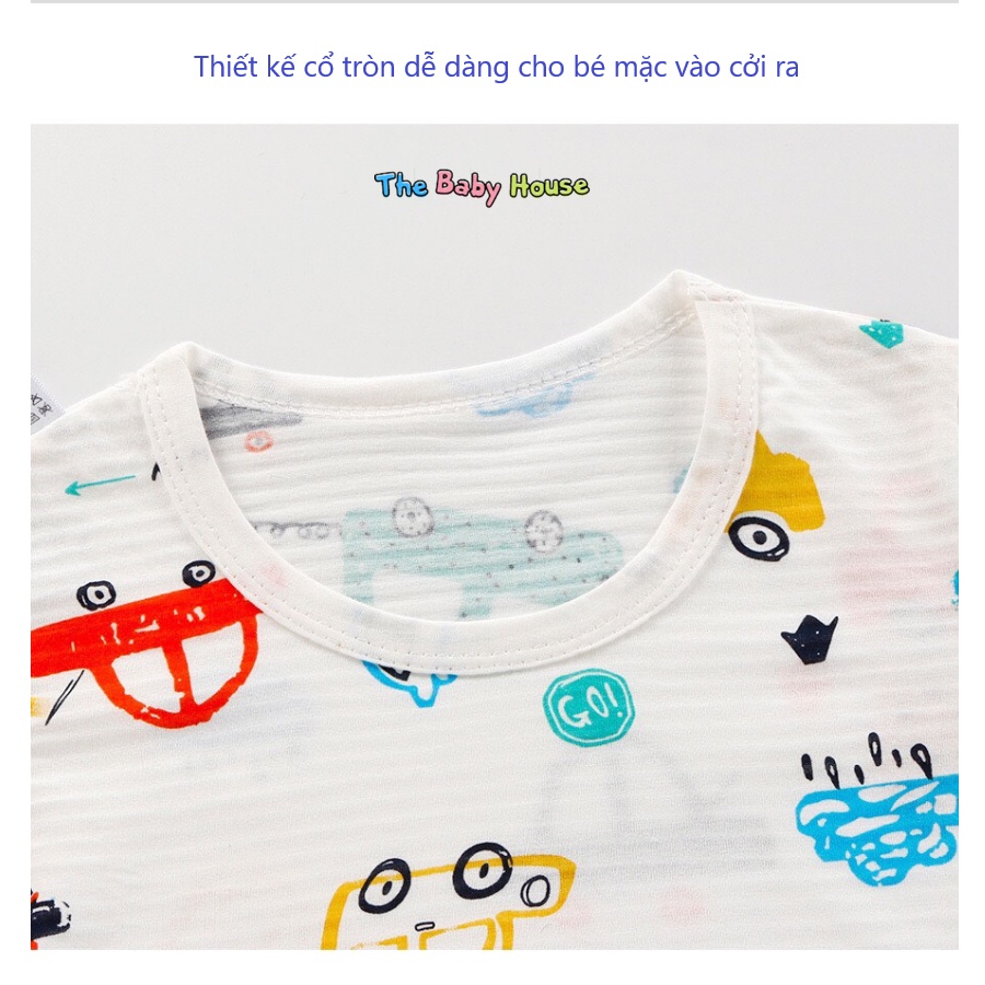 Bộ Quần Áo Trẻ Em  𝐅𝐑𝐄𝐄𝐒𝐇𝐈𝐏 Bộ Đồ Cotton Mềm Mại Thoải Mái Phong Cách Hàn Quốc Cho Bé