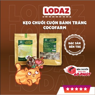 Kẹo chuối cuộn bánh tráng Cocofarm bịch 500g