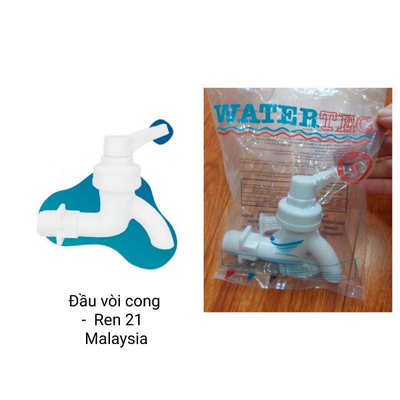 Vòi hồ nhựa tay gạt nhựa Watertec Malaysia Ren 21,Ren27 - WT00HA-WT001i-WT000G