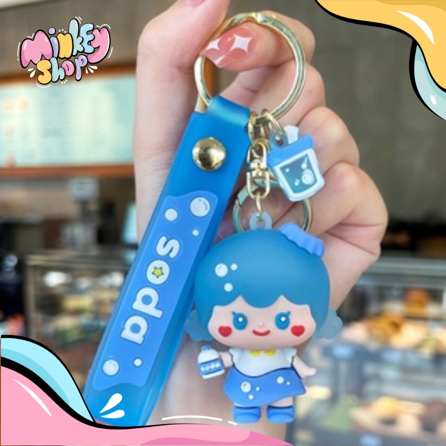 Móc Khóa Đẹp Hình Bé Soda Cute phụ kiện Túi Xách dễ thương -Minkey