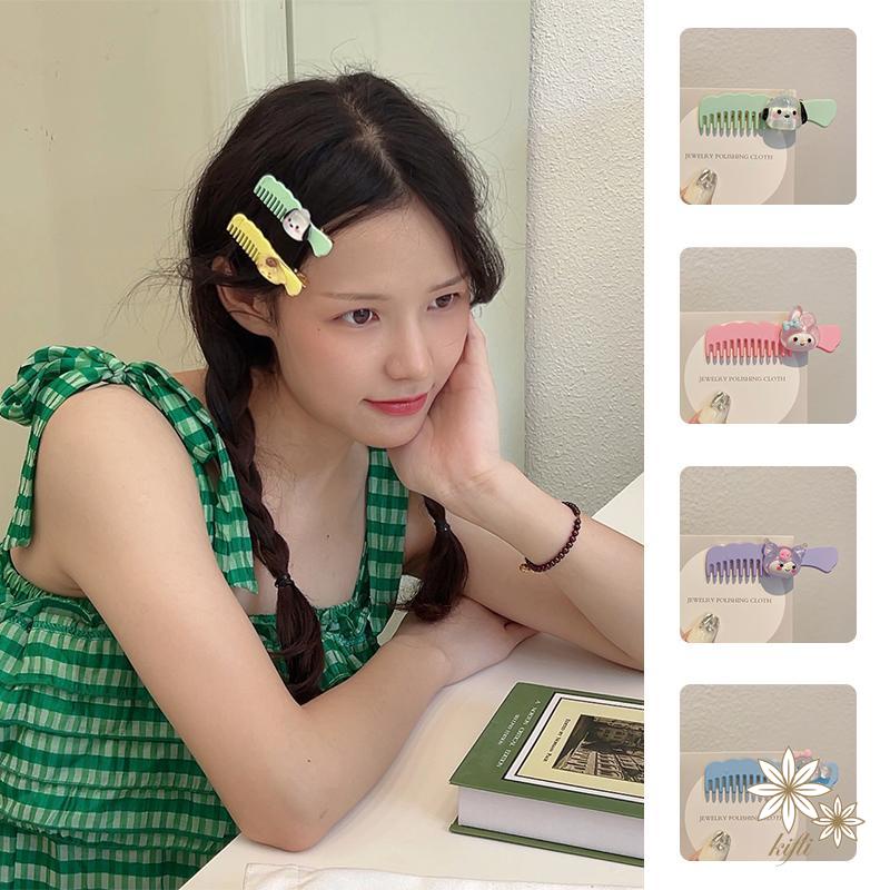【kifli】SANRIO Kẹp Tóc Hình Chiếc Lược Cỡ Nhỏ Dễ Thương Cho Bé Gái