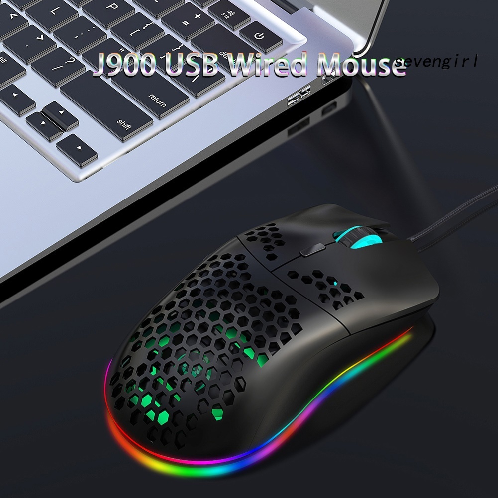 Chuột Chơi Game Có Dây Sev-J900 Tổ Ong 6400dpi | BigBuy360 - bigbuy360.vn