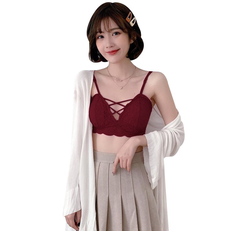 Áo ngực ren hoa có mút đệm quyến rũ