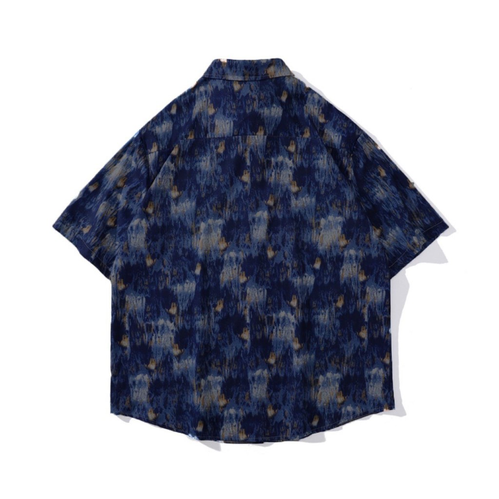 Áo sơ mi vintage from rộng unisex nam nữ , sơ mi nam nữ vải voan lụa mịn mát free size 40kg - 70kg