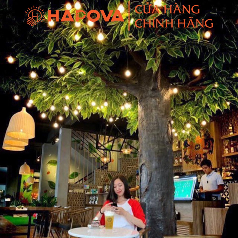 Dây đèn thả ngoài trời 10 mét 20 đui HAPOVA ORALIE 6515