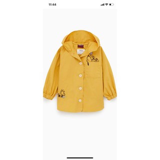 Áo khoác kaki mỏng snoopy vàng Zara