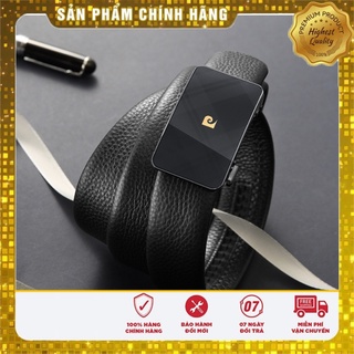 [Chính Hãng] Thắt Lưng Nam Pierre Cardin Mặt Kính Da Bò