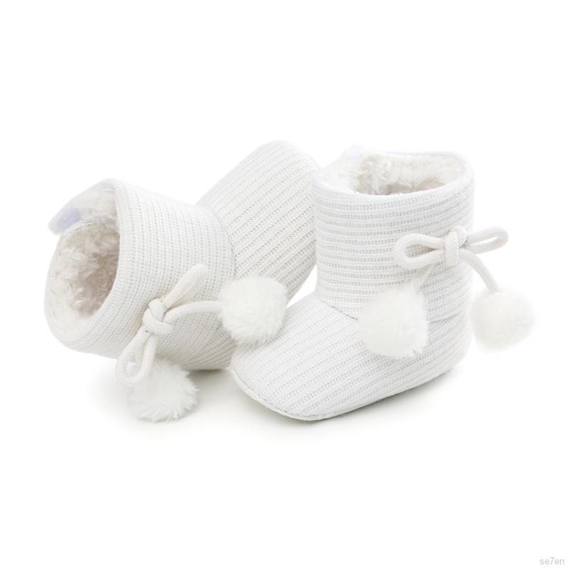 WALKERS Giày Bốt Cotton Đế Mềm Chống Trượt Cho Bé Gái 0-18 Tháng Tuổi