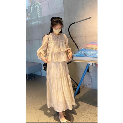 Set Bộ Tơ Đũi Tầng Không Nhăn Ulzzang Chất Mềm Mát ảnh thật Kaylee | BigBuy360 - bigbuy360.vn