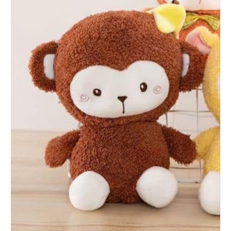 (25cm) Gấu bông khỉ lông xù