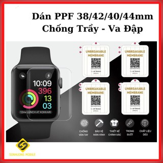 Miếng dán PPF chống xước màn hình Watch Series 1/2/3/4/5/6/SE size 38/40/42/44mm