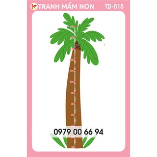 THƯỚC ĐO CHIỀU CAO CHO BÉ 015 (Decal bóc dán)