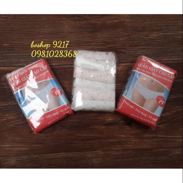 6 Chiếc Quần Lót Giấy Cho Mẹ Sau Sinh, Baby Hiền Trang