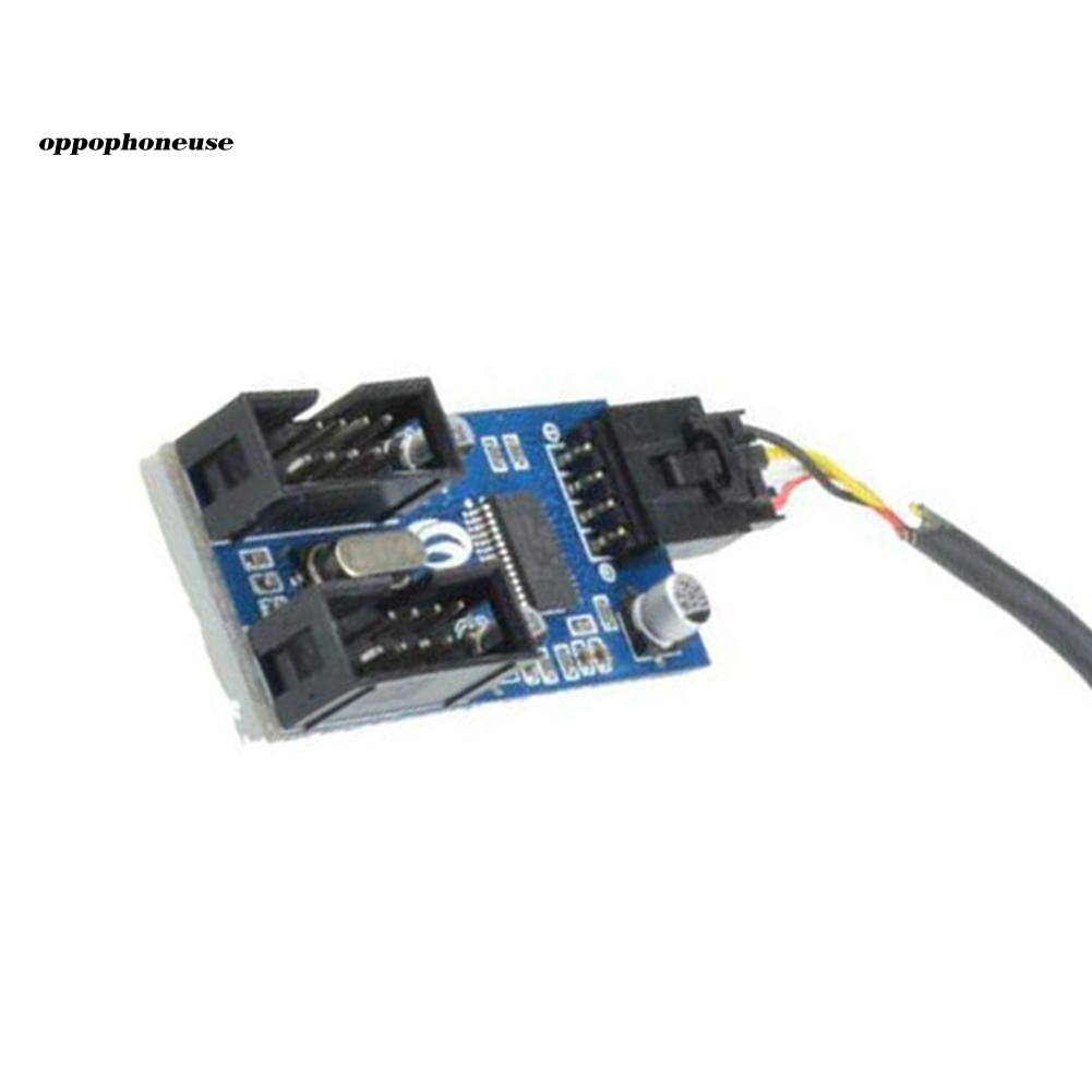 Cáp mở rộng 9 pin chia hai cổng usb header 9 pin cho bo mạch chủ