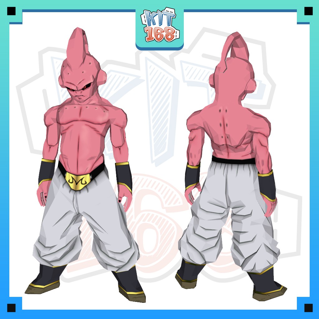 Mô hình giấy Anime Kid Buu Life size (tỉ lệ 1:1) cao 1m3 - Dragon Ball