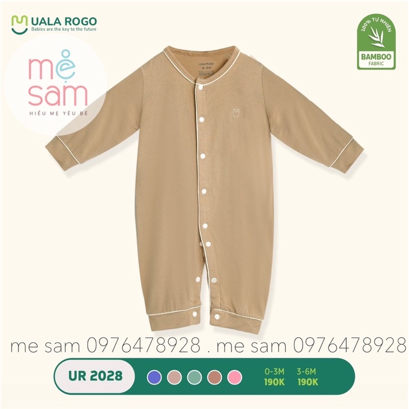 Body suit dài tay Bamboo ualarogo UR 2028