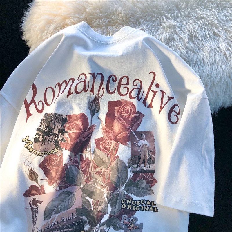 NRVP Áo Thun Cotton Tay Ngắn Cổ Tròn Thời Trang Mùa Hè Phong Cách Hàn Quốc Cho Nữ