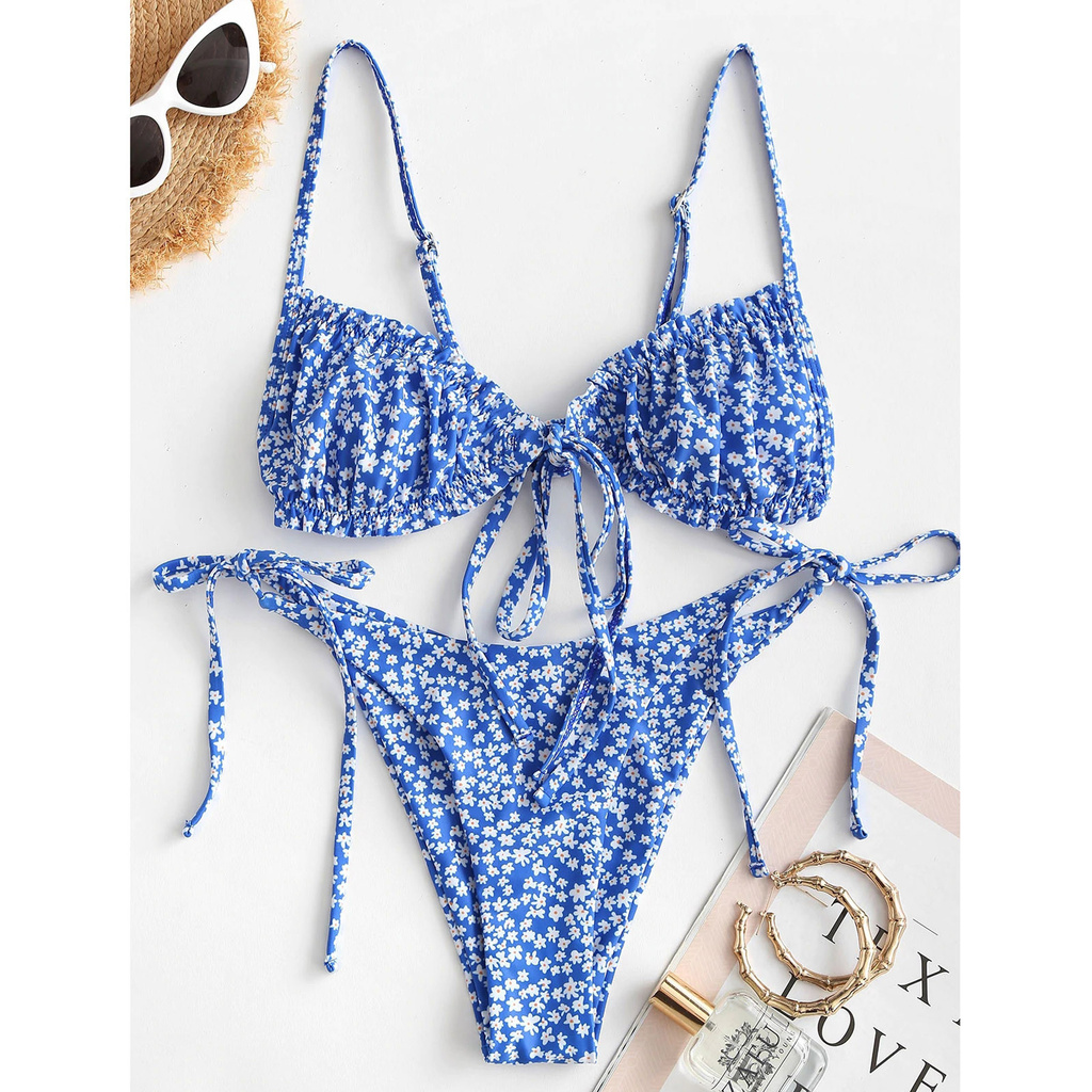 Bộ Bikini Màu Trơn Quyến Rũ Dành Cho Nữ | BigBuy360 - bigbuy360.vn