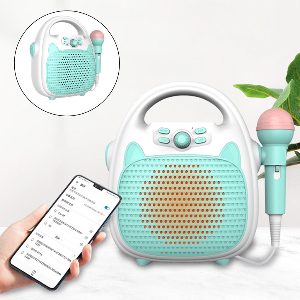 Máy Hát Karaoke Có Đèn LED Và 1 Micro Cho Trẻ Em