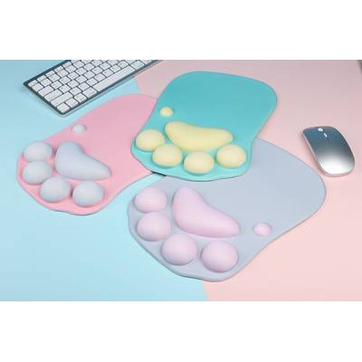 Máy tính cô gái xinh đẹp chuột Pad móng vuốt mèo cô gái với bảo vệ cổ tay 3d Silicone tươi nhỏ trung bình cá tính thời t