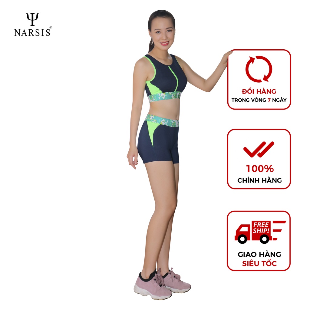 Bộ tập nữ H7015 Narsis tập gym thiết kế 2 mảnh áo ba lỗ