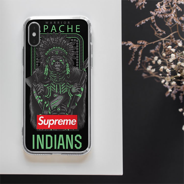 Ốp lưng iphone Indians Supreme cho Iphone 5 6 7 8 Plus X Xr 11 12 Pro Max JC20200900001