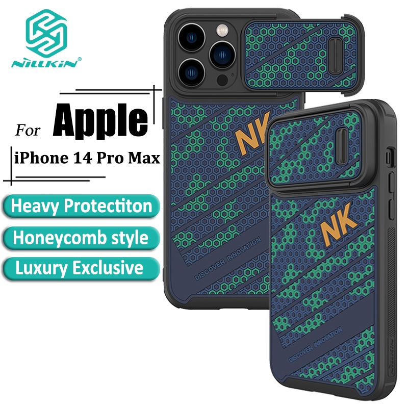 Ốp điện thoại Nillkin chống sốc họa tiết tổ ong thích hợp cho iPhone 14 Pro Max