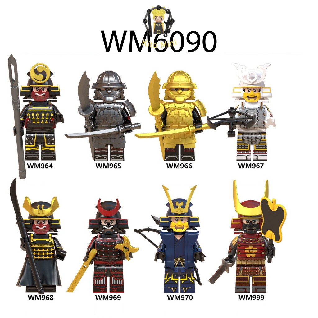 Lego Minifigures Lắp Ráp Mô Hình Nhân Vật Samurai Nhật Bản WM6090 Bán Lẻ