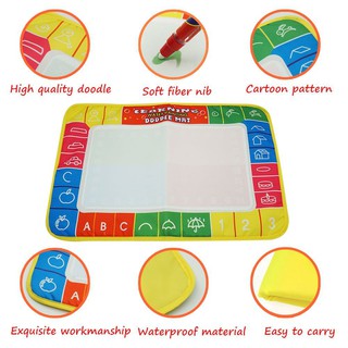 Thảm vẽ ma thuật tự xóa  40x25 ( learning water painting doodle mat )