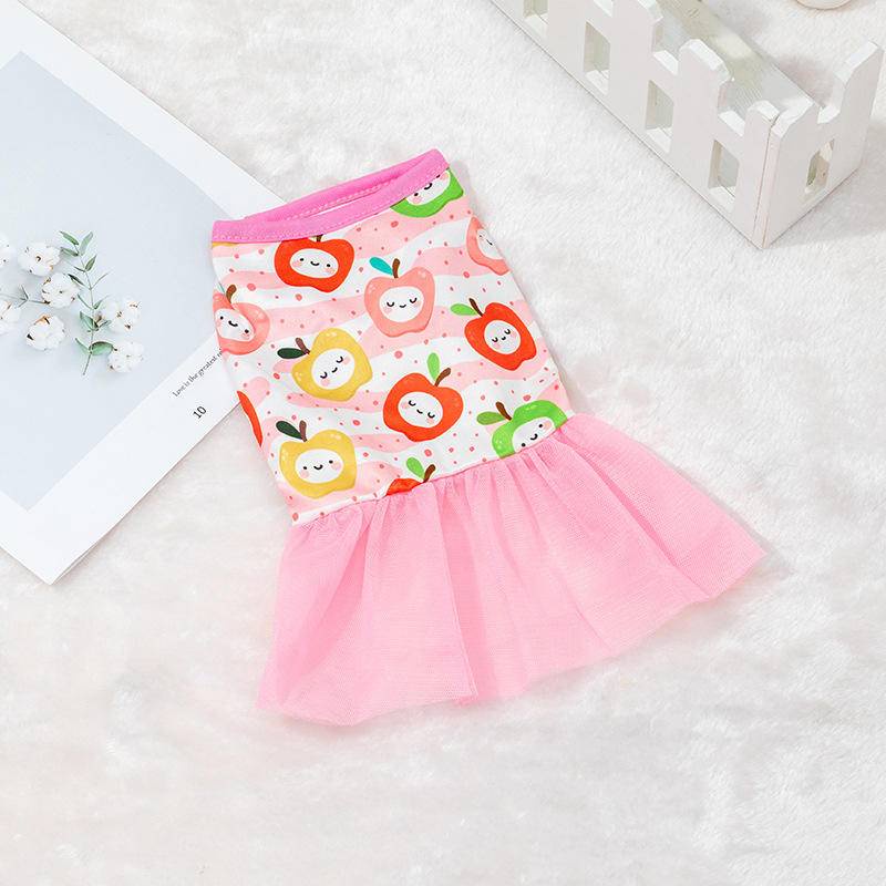 Đầm công chúa HIPIDOG size S-XL họa tiết hoạt hình dễ thương dành cho thú cưng
