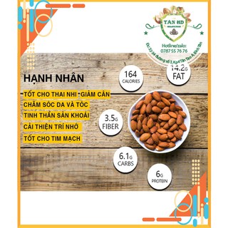 Hạnh nhân Mỹ rang bơ vỏ mỏng
