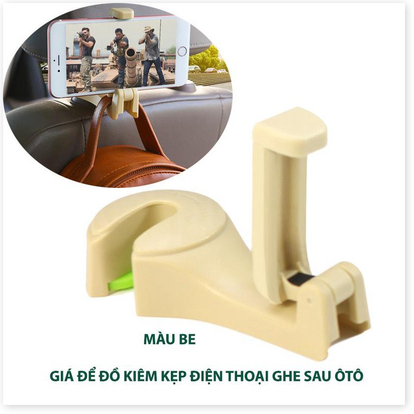 🇳 🇪 🇼®️ BỘ MÓC TREO ĐỒ TRONG Ô TÔ GIỮ ĐIỆN THOẠI (BỘ 2 CÁI)