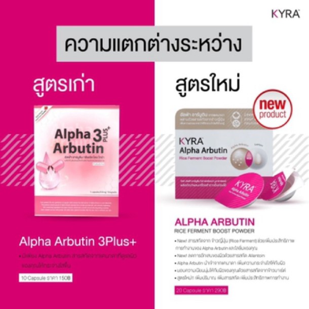 (Lẻ 1 cốc) - Viên kích trắng KYRA ALPHA ARBUTIN Thái mới