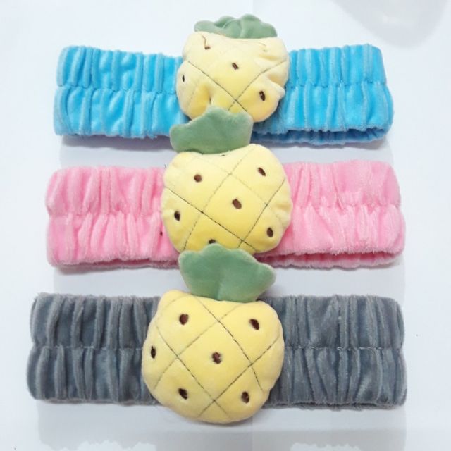 Băng đô rửa mặt - make up đính trái thơm