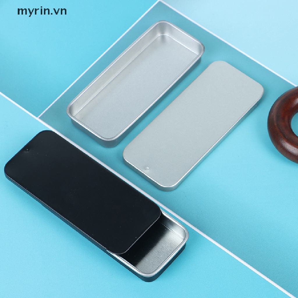 Hộp Thiếc Mini Trượt Đựng Trang Sức Tiện Dụng