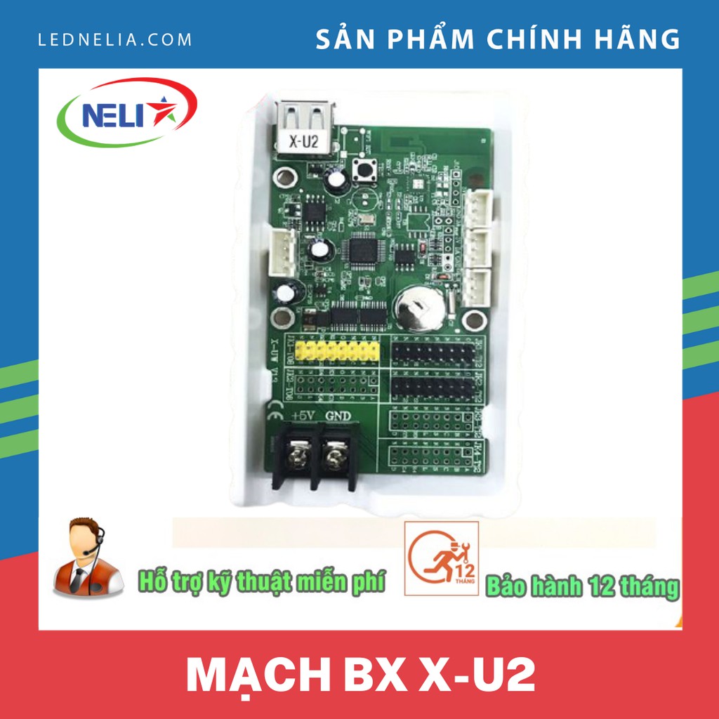 Mạch BX X-U2,card điều khiển module 1 màu, 3 màu cao 2 tầng,truyền dữ liệu qua USB.