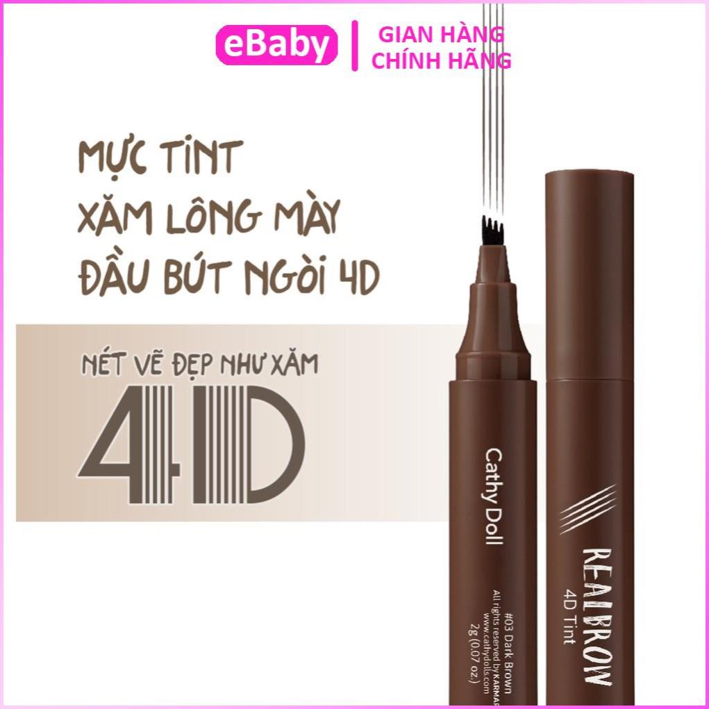 [CHÍNH HÃNG] Bút vẽ chân mày Cathy Doll Real Brow 4D Tint 2G